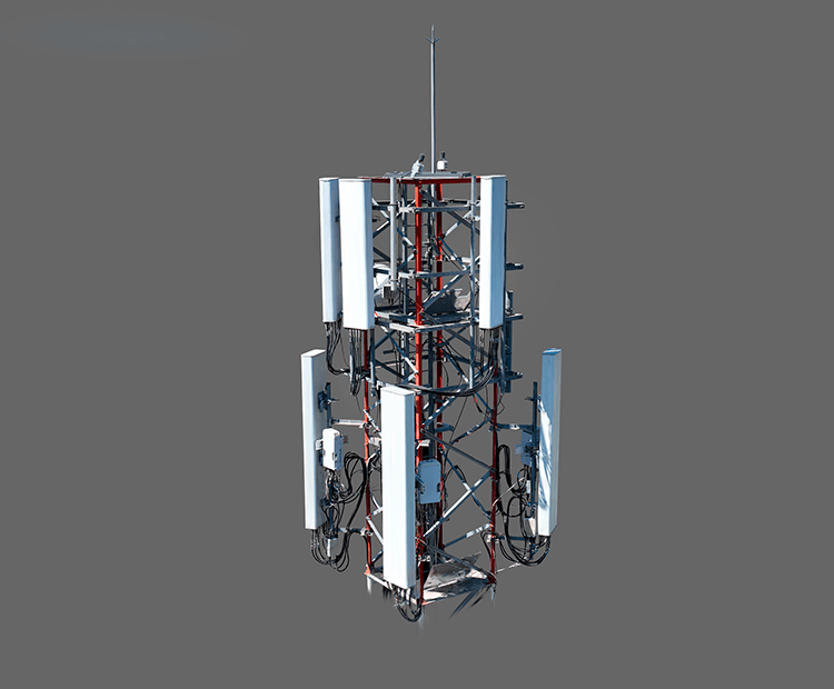antena telecomunicaciones gemelo digital