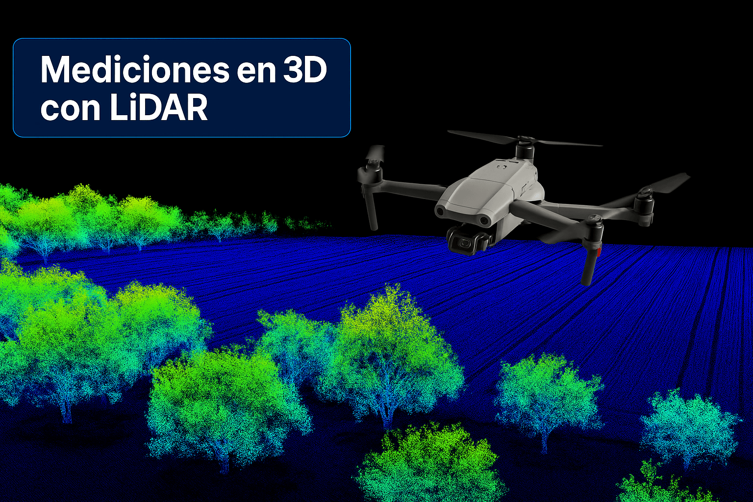 medicion 3d drones tecnologia LiDAR