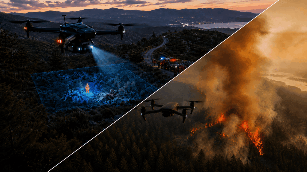 operaciones autónomas con drones e IA en emergencias